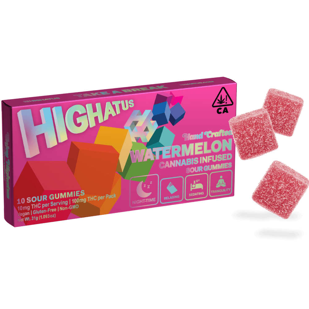 Highatus Sour Gummies 10pk Watermelon