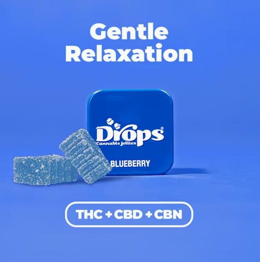 2 pieces 20mg THC 50mg CBN 200mg CBD Blueberry Gummies