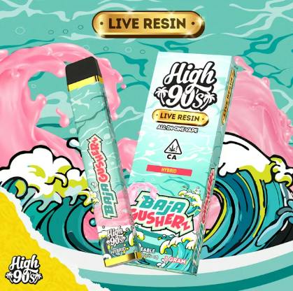 High 90s 1g Live Resin All-in-One Baja Gusherz