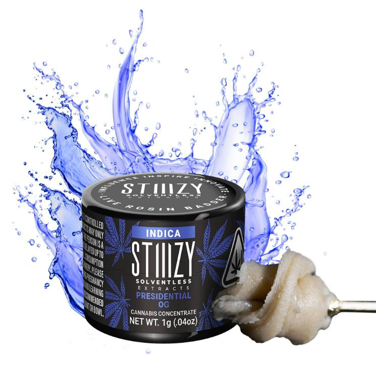 STIIIZY 1g Live Rosin Badder Presidential OG