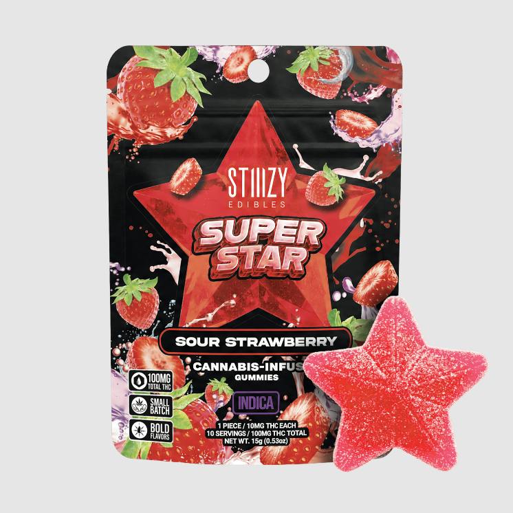 STIIIZY Gummies Super Star 100mg Sour Strawberry