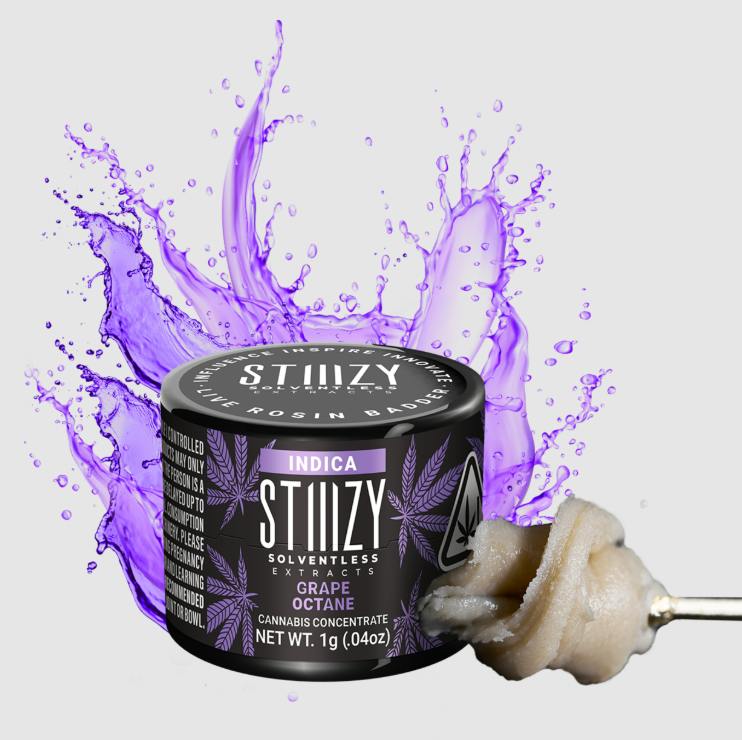 STIIIZY 1g Live Rosin Badder Grape Octane