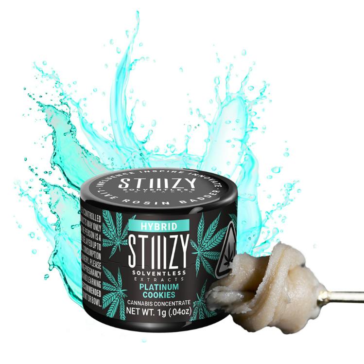 STIIIZY 1g Live Rosin Badder Platinum Cookies