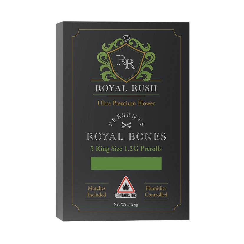 Royal Bones 5 Pack 1G Preroll - Cake