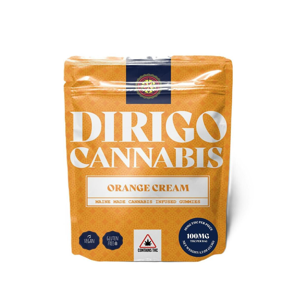 Dirigo Cannabis | 1000MG Gummies - Orange Cream
