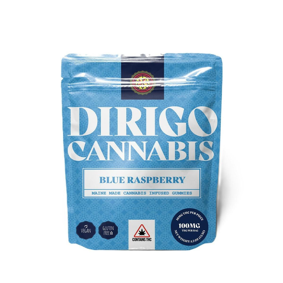 Dirigo Cannabis | 500MG Gummies - Blue Raspberry