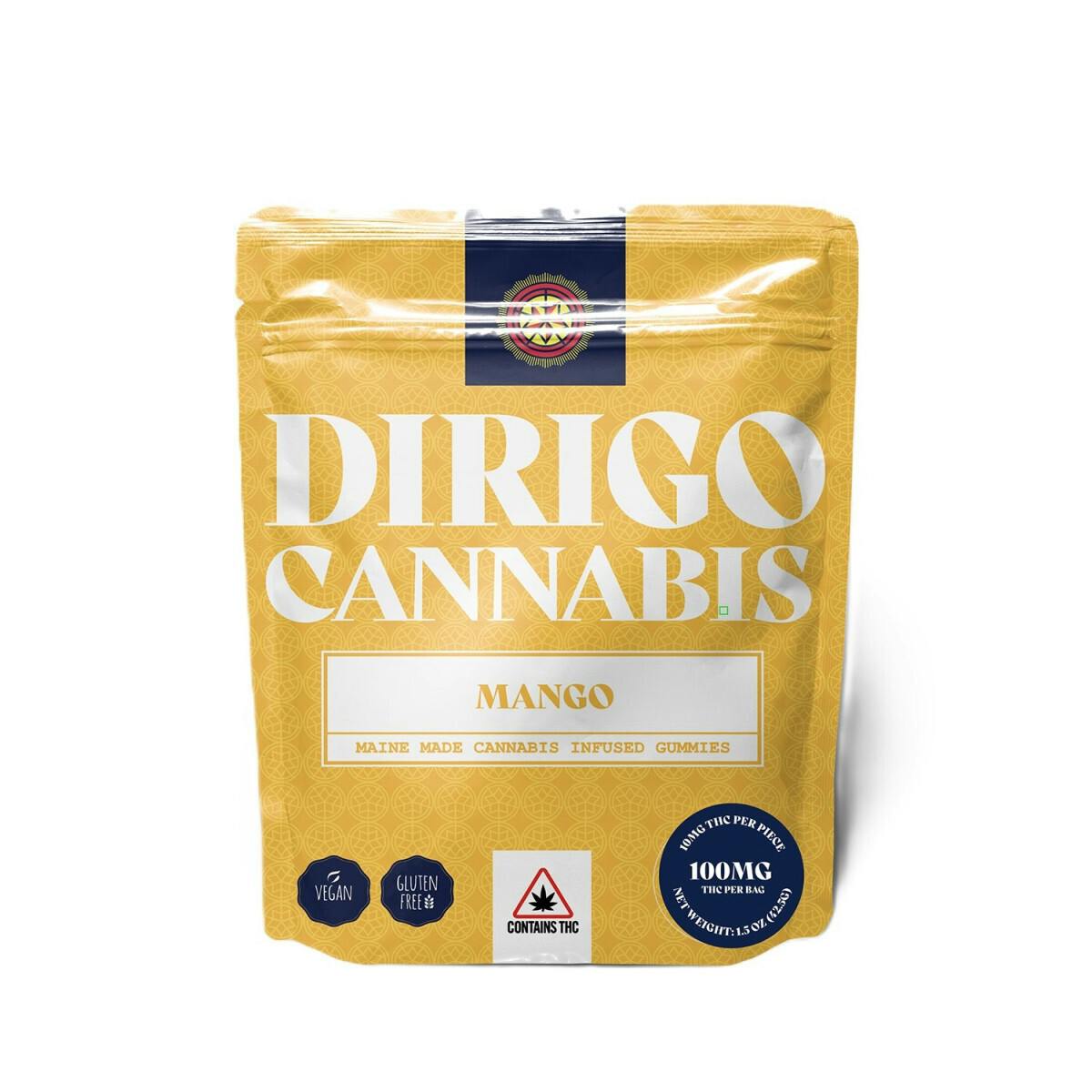 Dirigo Cannabis | 500MG Gummies - Mango
