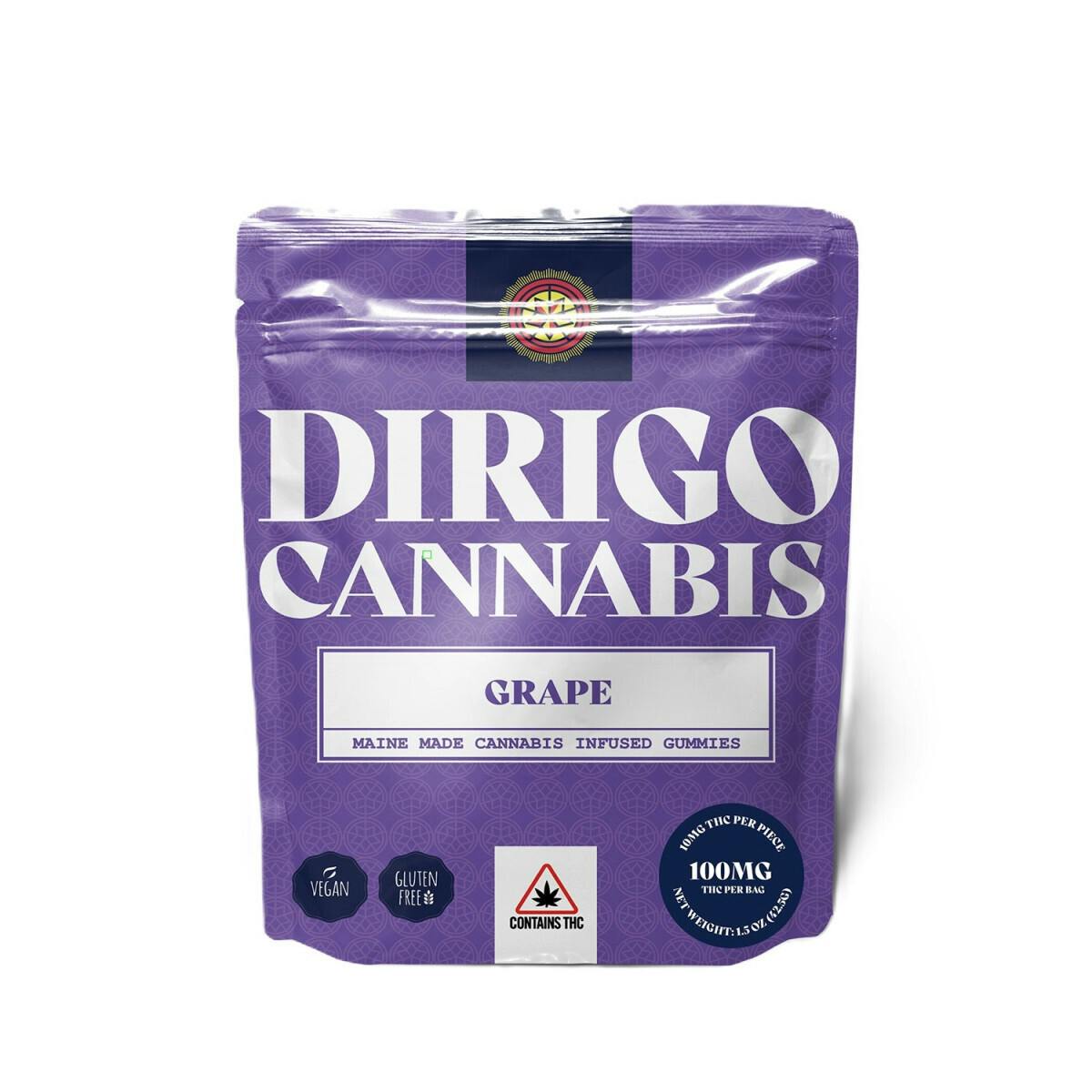 Dirigo Cannabis | 1000MG Gummies - Grape