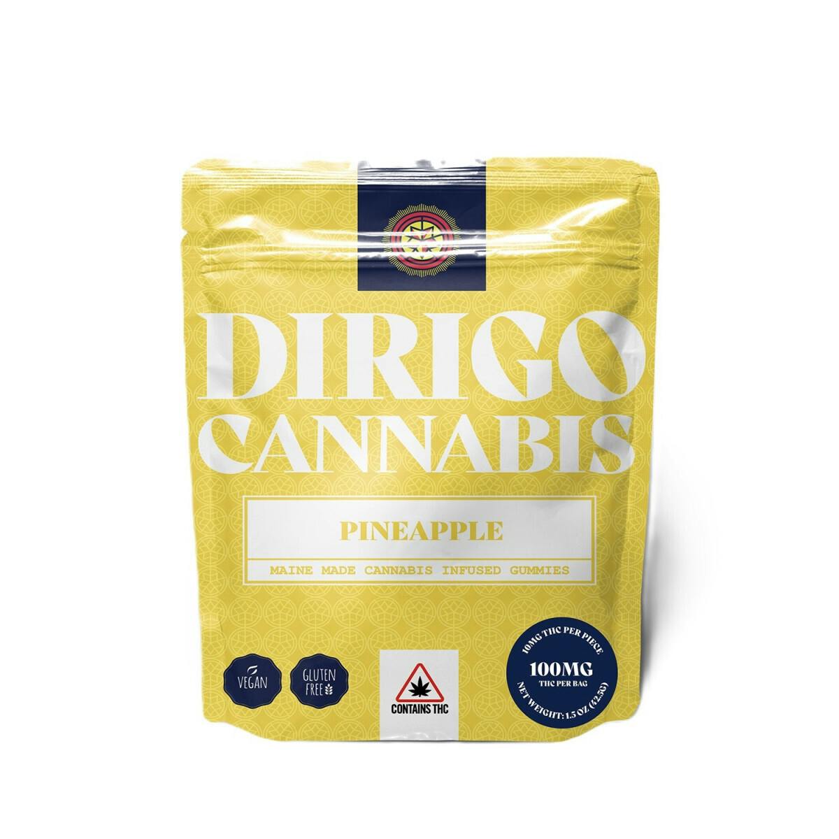 Dirigo Cannabis | 1000MG Gummies - Pineapple