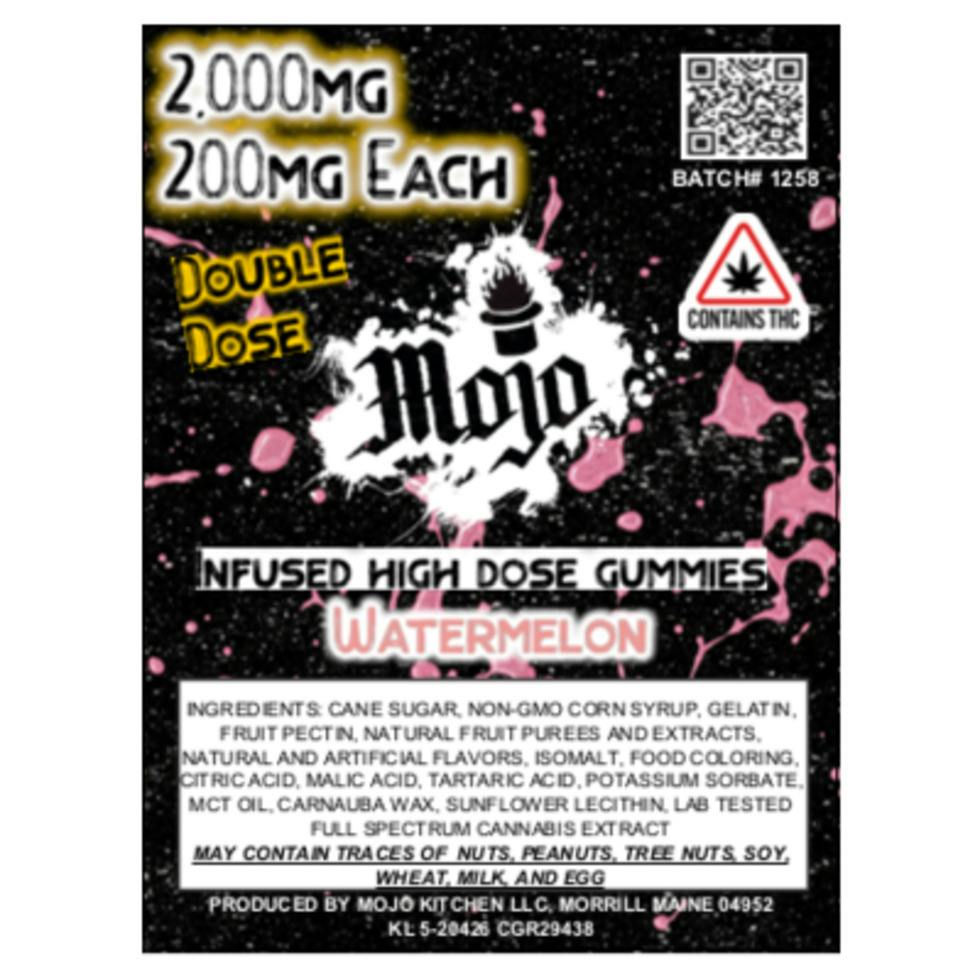 Mojo | 2,000MG Gummies (200mg per Piece) - Watermelon