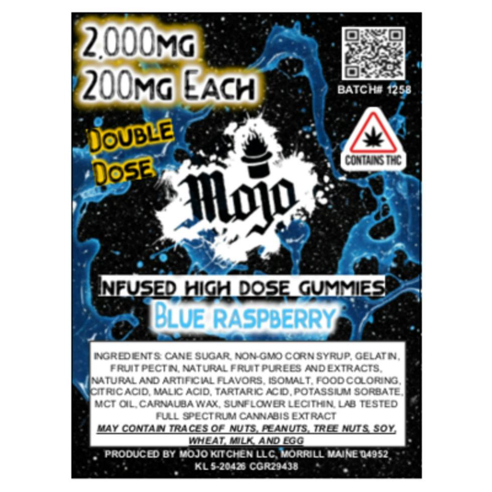 Mojo | 2,000MG Gummies (200mg per Piece) - Blue Razz