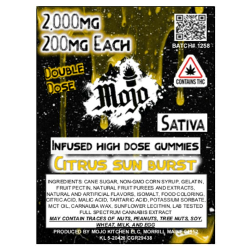 Mojo | 2,000MG Gummies (200mg per Piece) - Sativa Citrus Burst