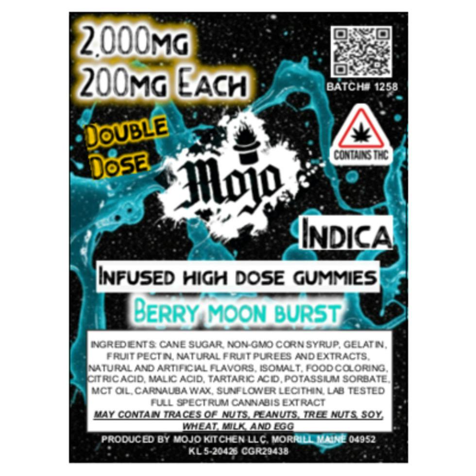 Mojo | 2,000MG Gummies (200mg per Piece) - Indica Berry Moon Burst