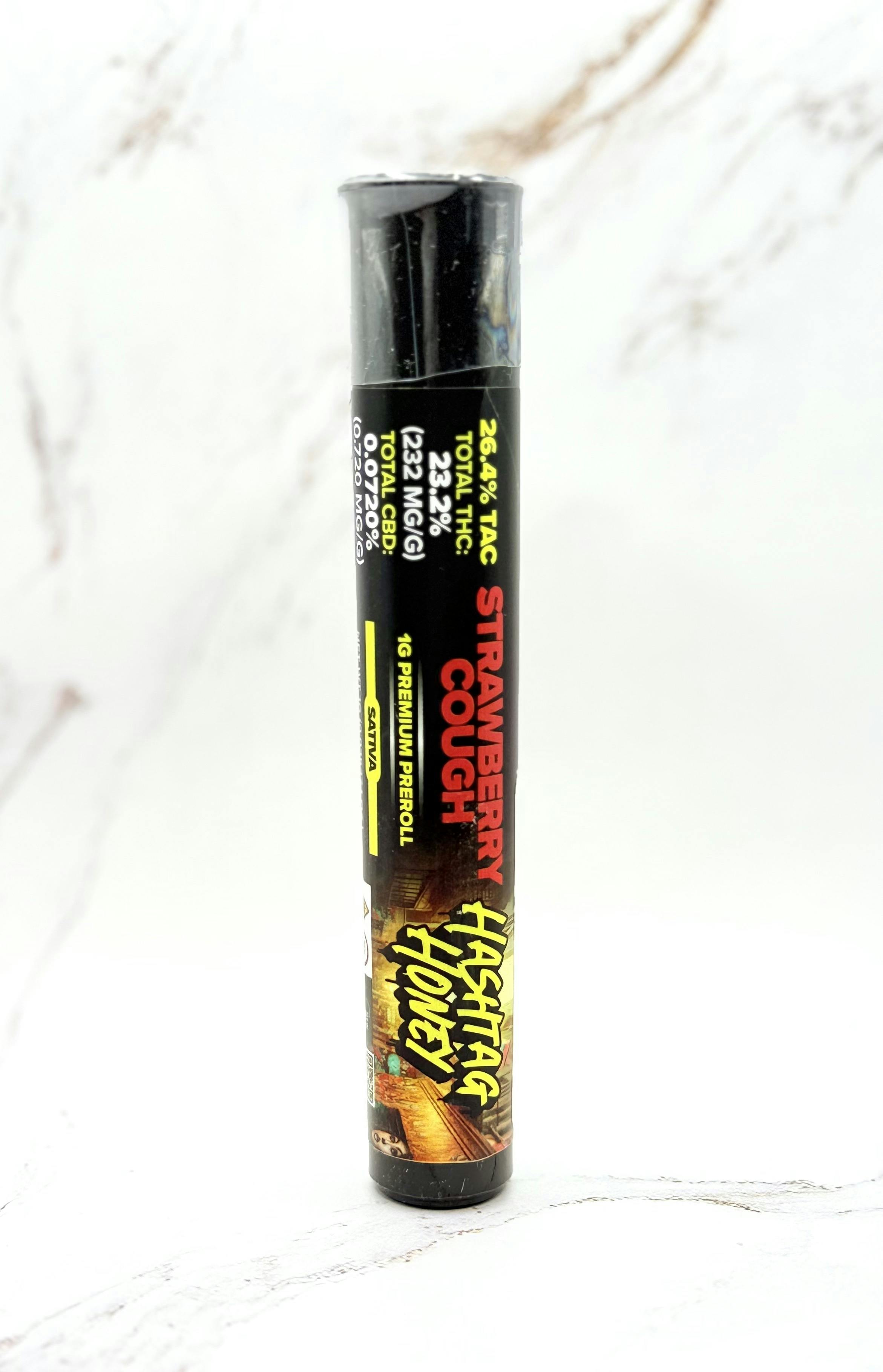 Hashtag Honey - Strawberry Cough - 1g Pre-roll