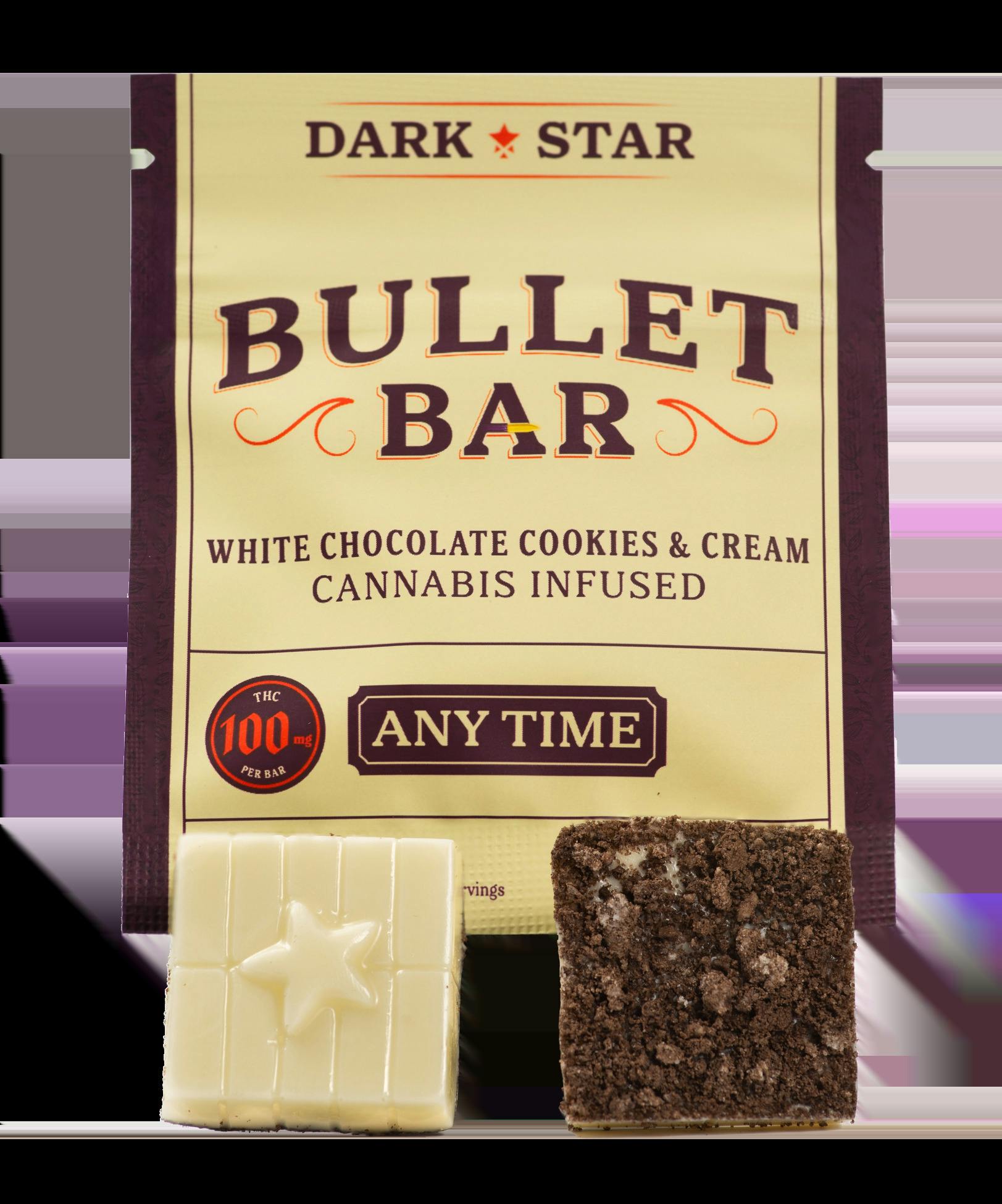 Dark Star - Cookie and Cream Bullet Bar (ANYTIME) - 100mg THC