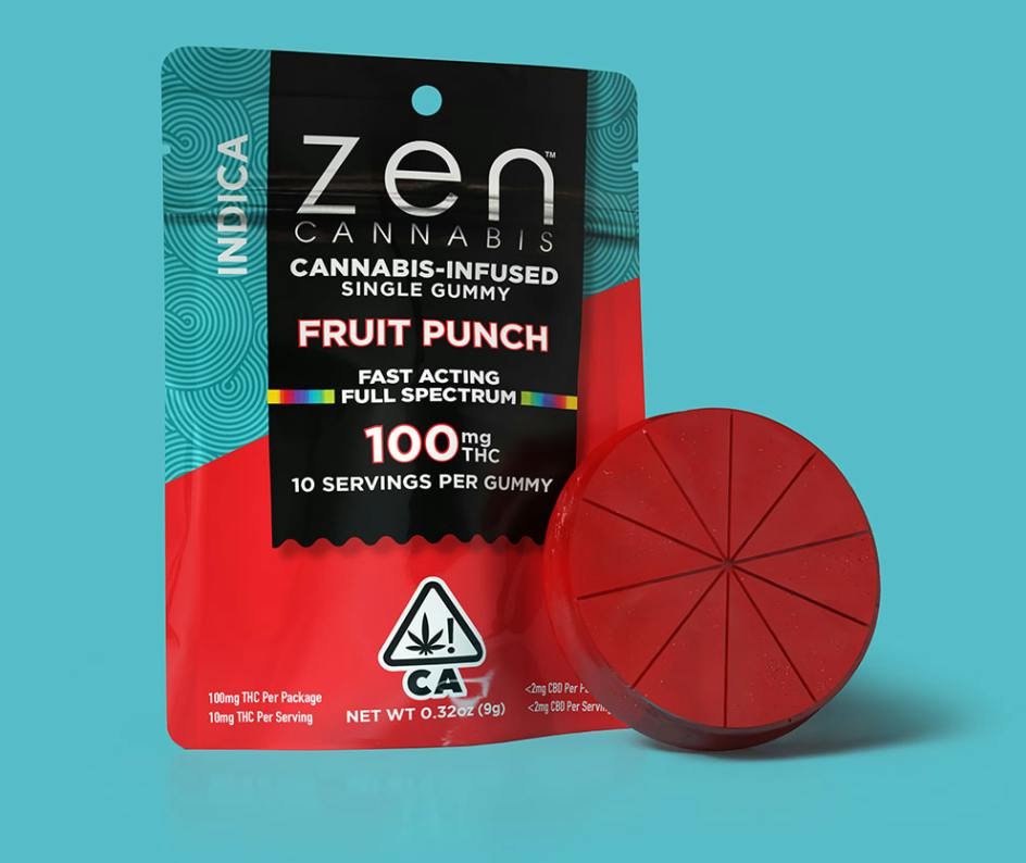 SINGLE - FRUIT: FRUIT PUNCH GUMMY [I] - 100 mg