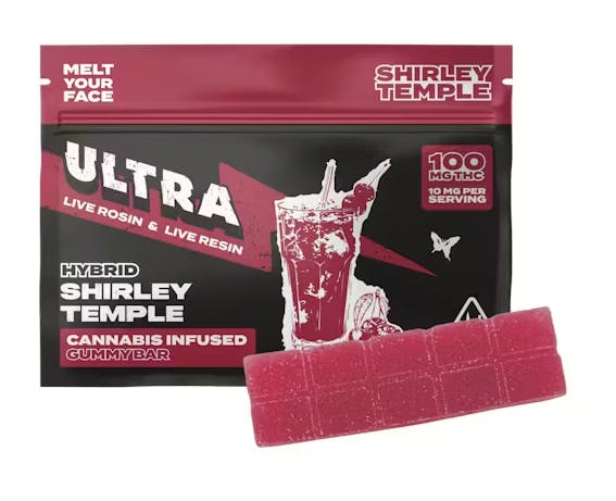 10PC - SHIRLEY: SHIRLEY TEMPLE [H] ULTRA GUMMY BAR - 100MG