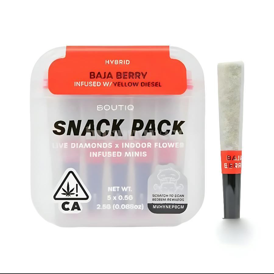 Boutiq - Pink Z (Indica) 5pk Infused Prerolls