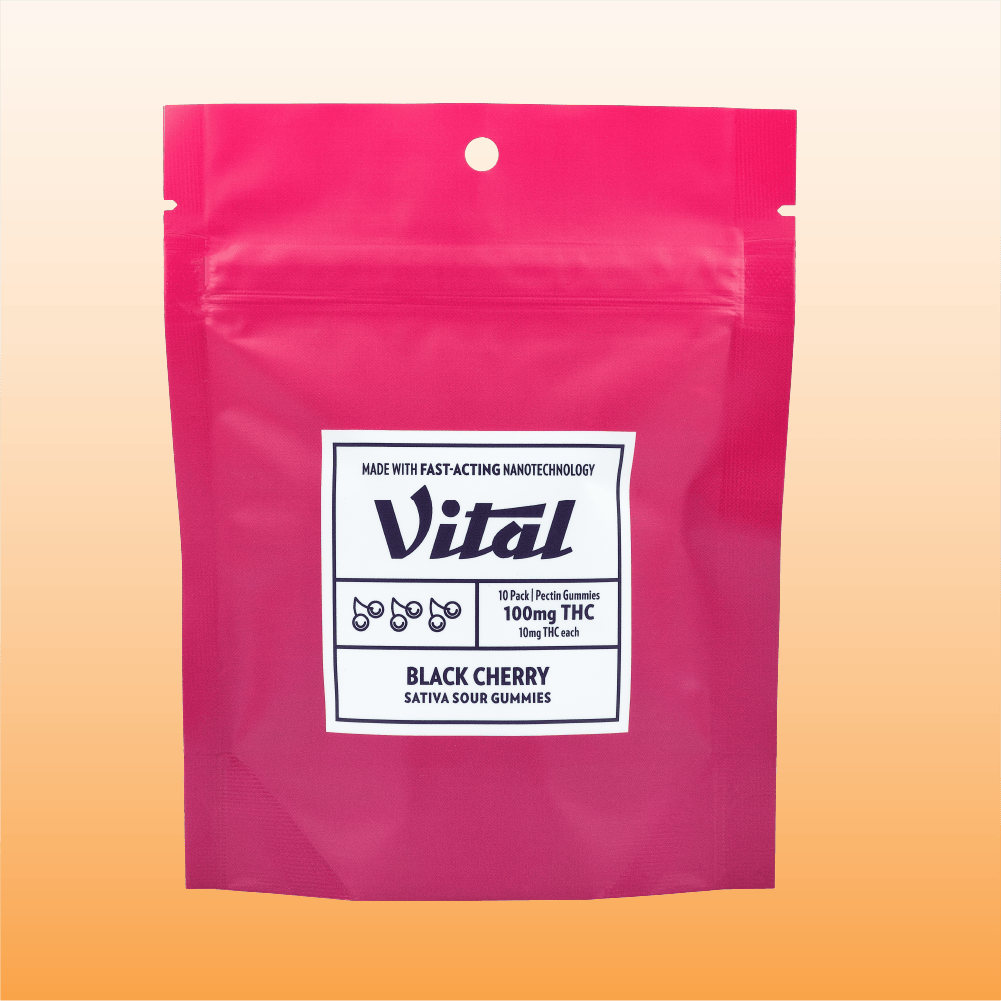 Vital RSO Black Cherry Gummy 100mg   Candy