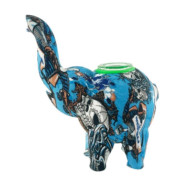 Bamboo Blaze - Silicone Elephant Pipe - Assorted Patterns