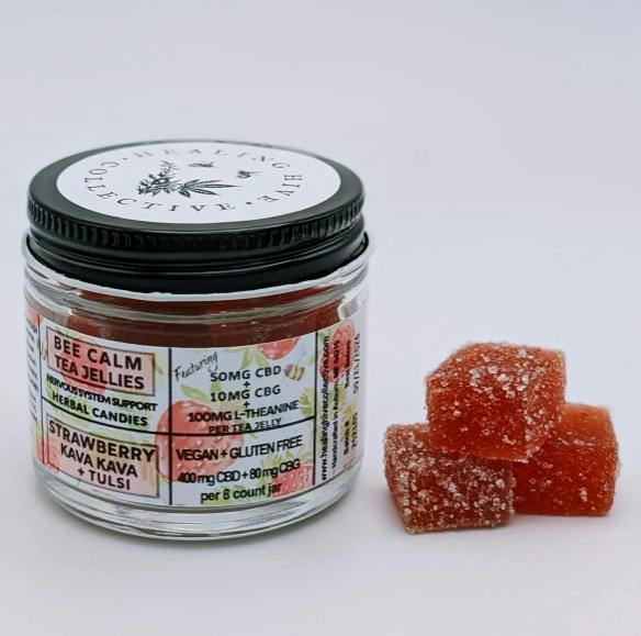 Healing Hive Collective - Bee Calm - Tea Jellies - 400mg (8pk)