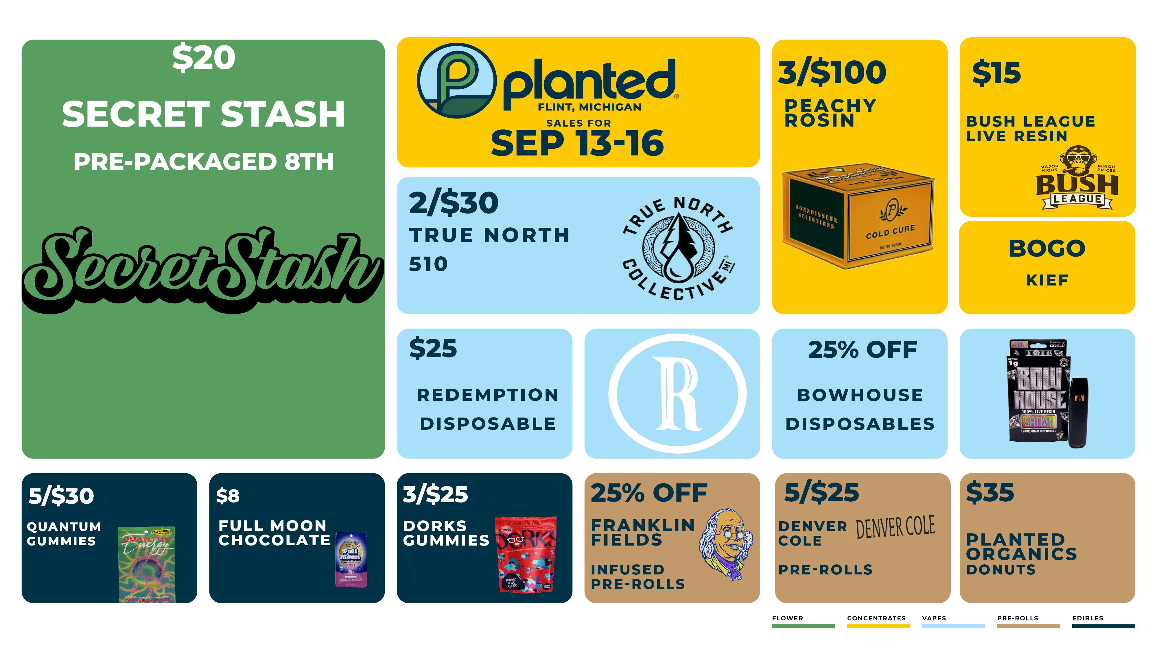 Unlock Your Secret Stash at Planted Provisioning Flint Weedmaps