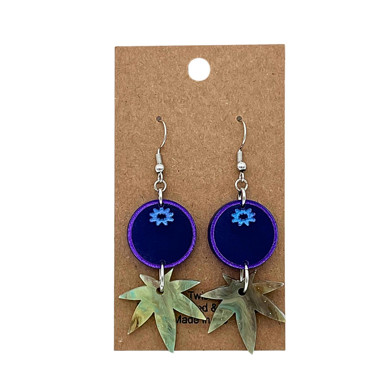 Blueberry Kush | Dangle Earrings