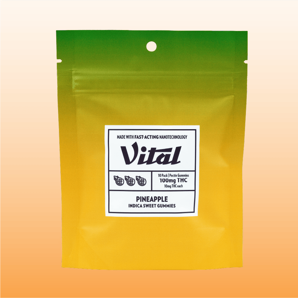 Vital Pectin Pineapple Gummy 100mg   Candy