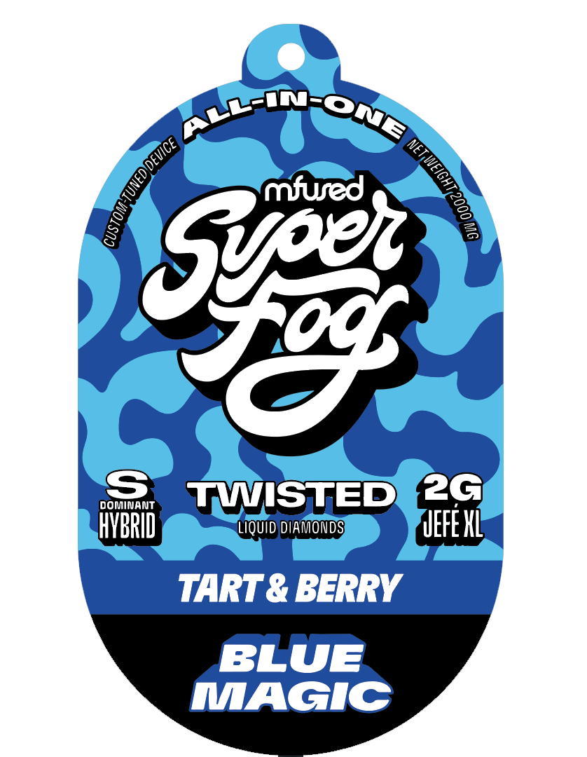 SuperFog Twisted Blu Razz Live Resin 2g All-In-One