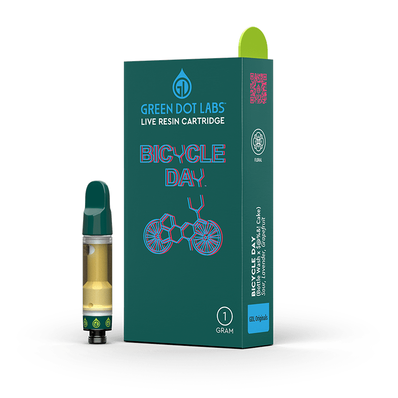 Green Dot Labs Bicycle Day Live Resin 1g Cartridge