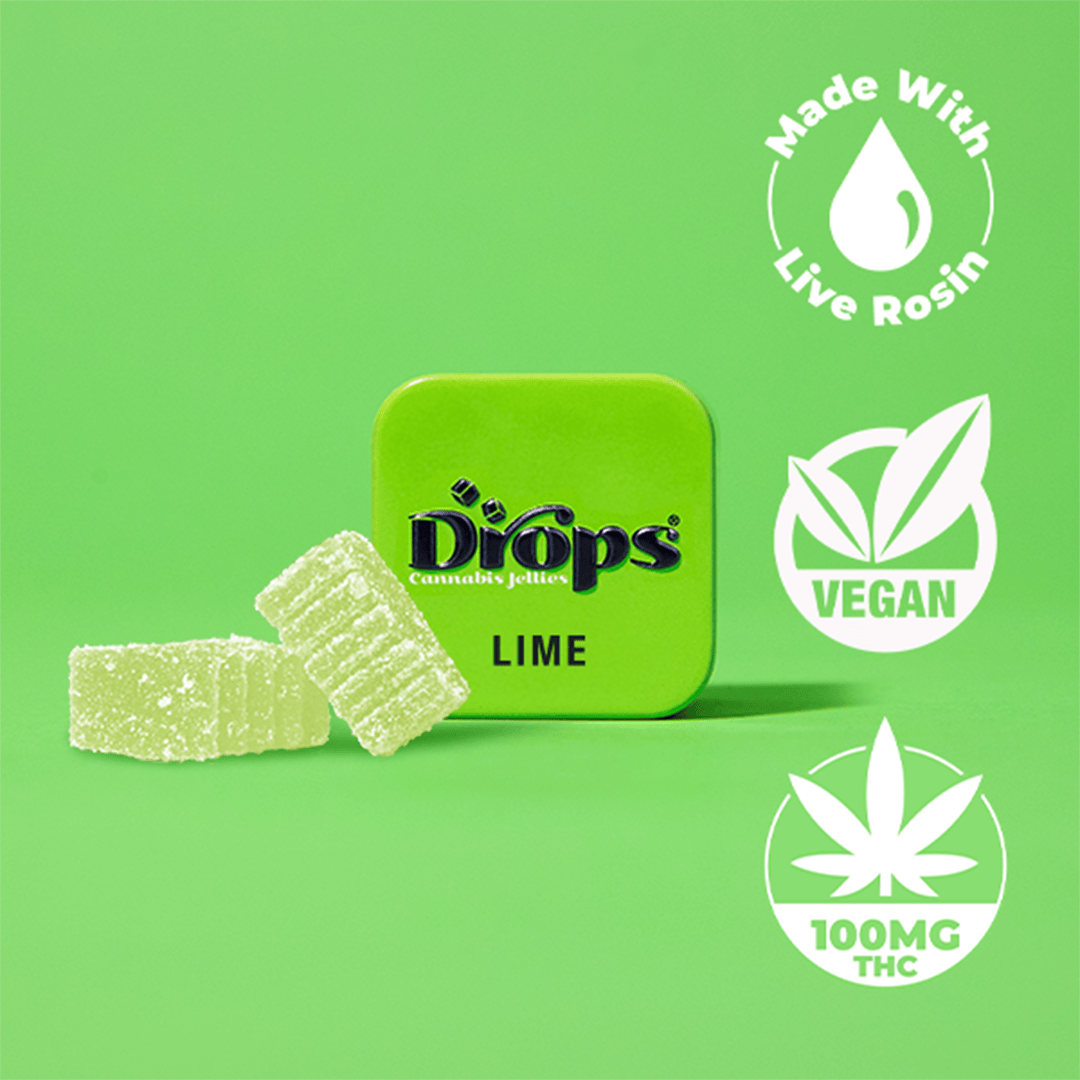 KB - DROPS - SOLVENTLESS GUMMY - BALANCED LIME SINGLE - 100MG