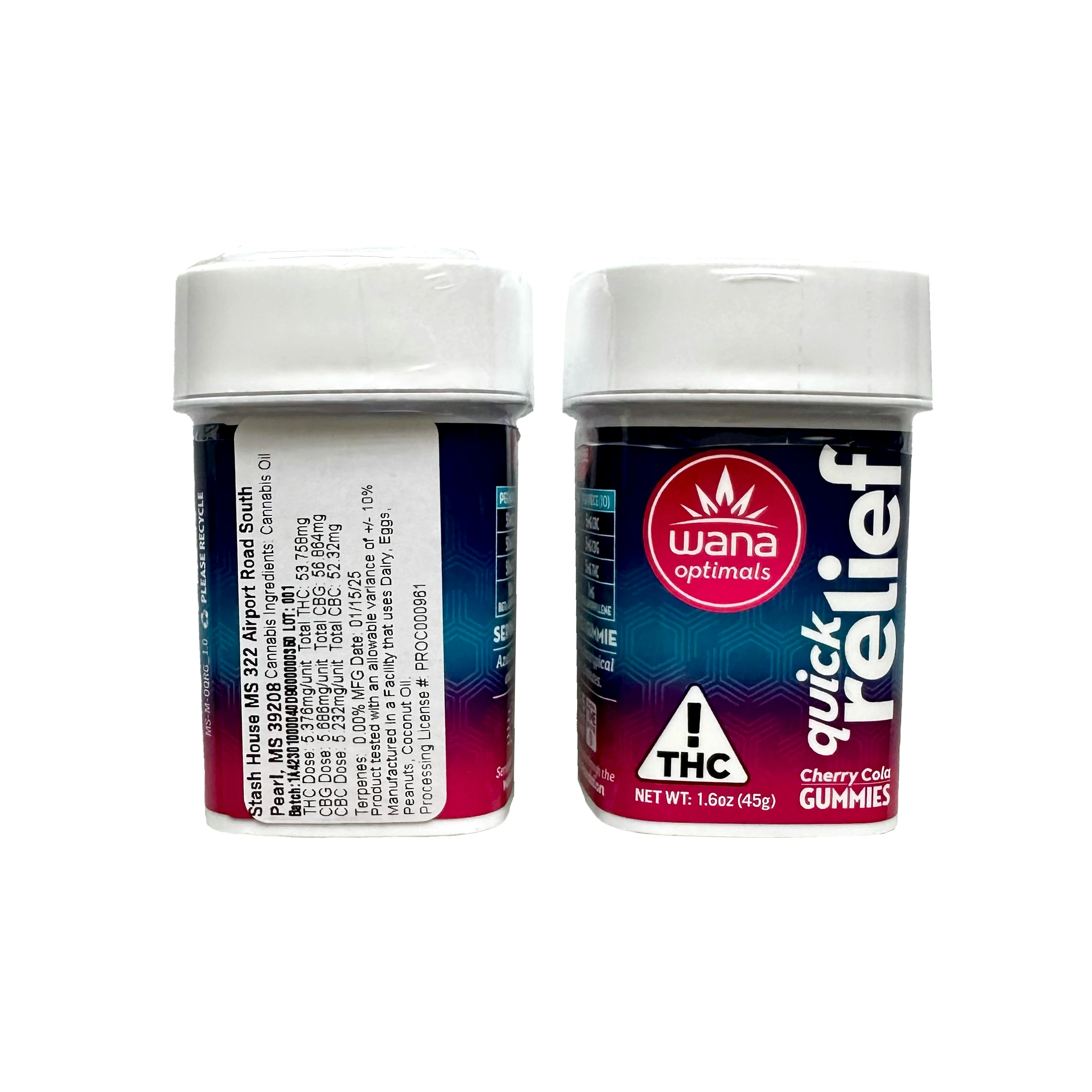 50mg |Wana| Quick Relief Cherry Cola