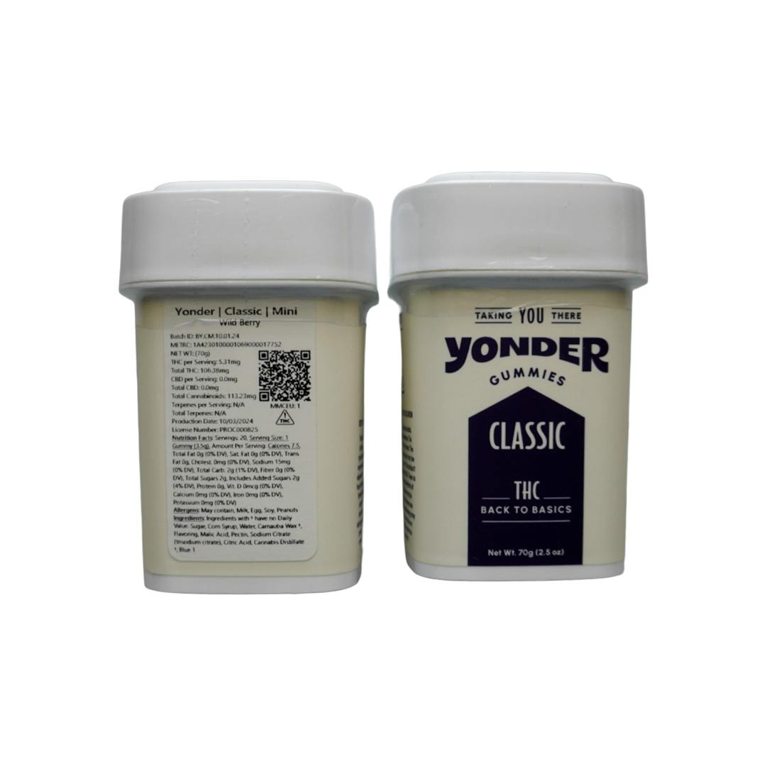 Yonder | Classic | Mini Wild Berry Gummies | 100mg | 20pk | 5mg/ea by Yonder