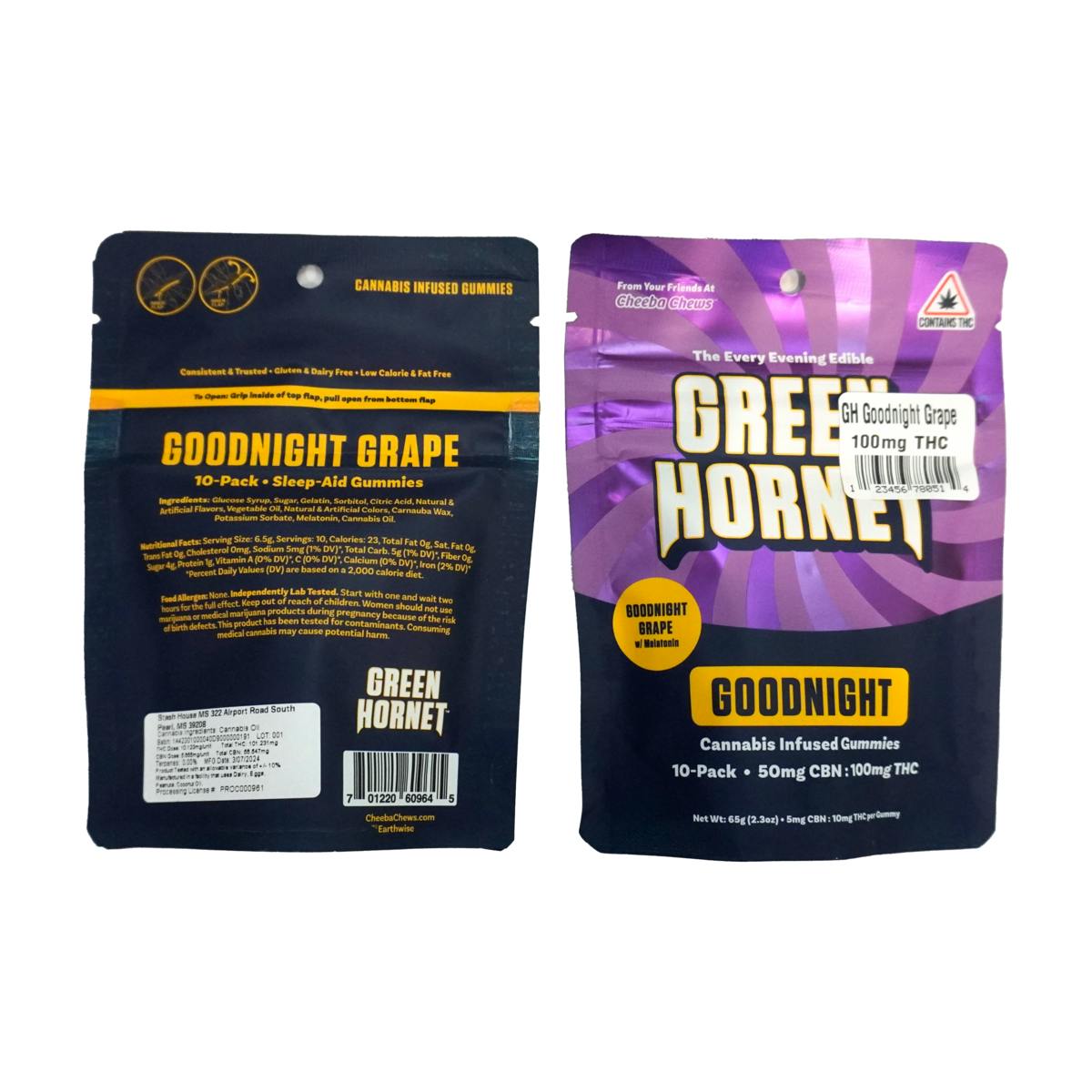 100mg |Green Hornet| Goodnight Grape
