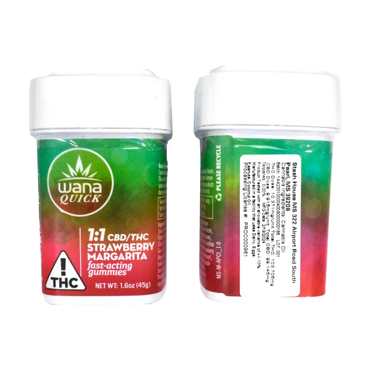 Strawberry Margarita 1:1 [10 pack] by Wana Edibles