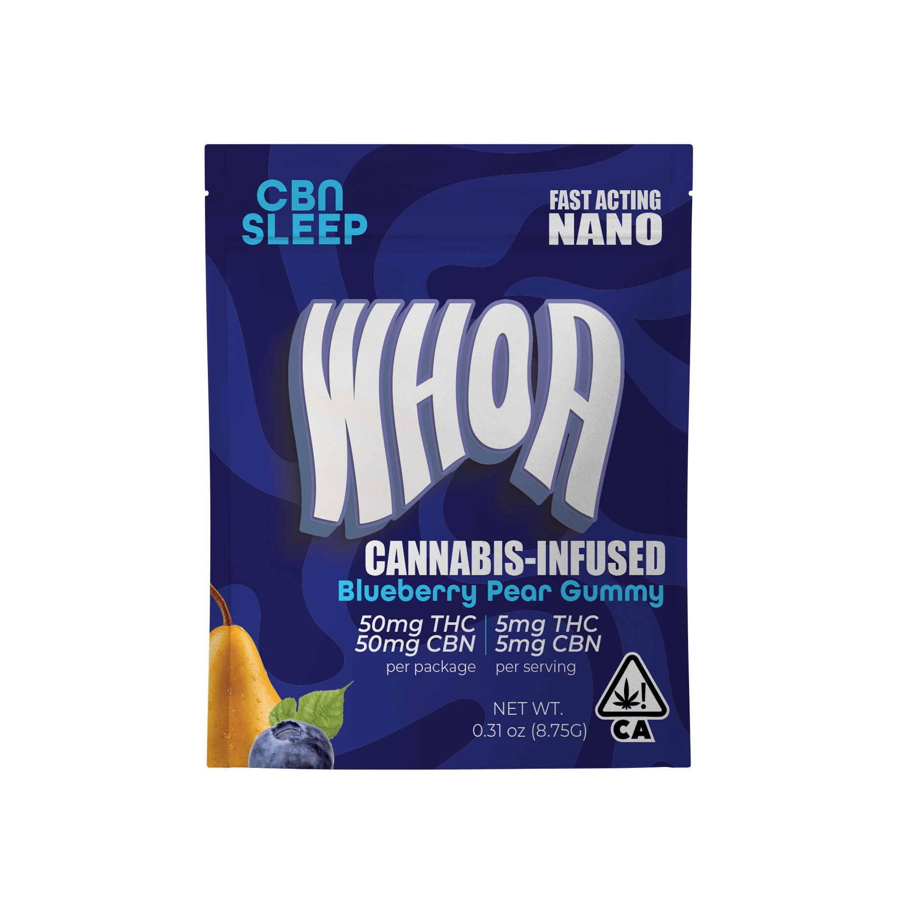 1:1 Blueberry Pear [1pk] (50mg THC/50mg CBN): Whoa - Bite