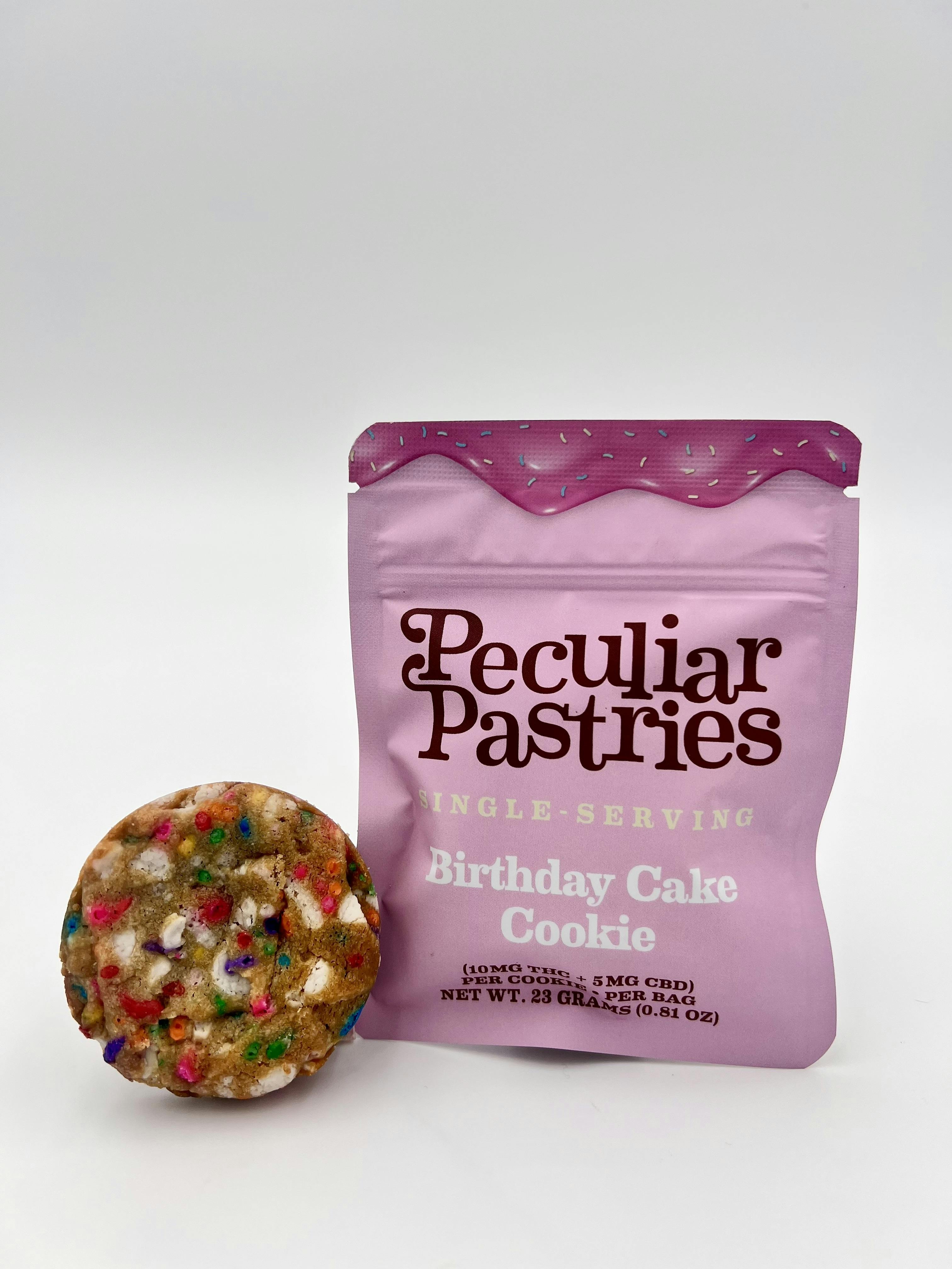 Peculiar Pastries | Birthday Cake (Single Serving) Cookie | Edible | 10mg