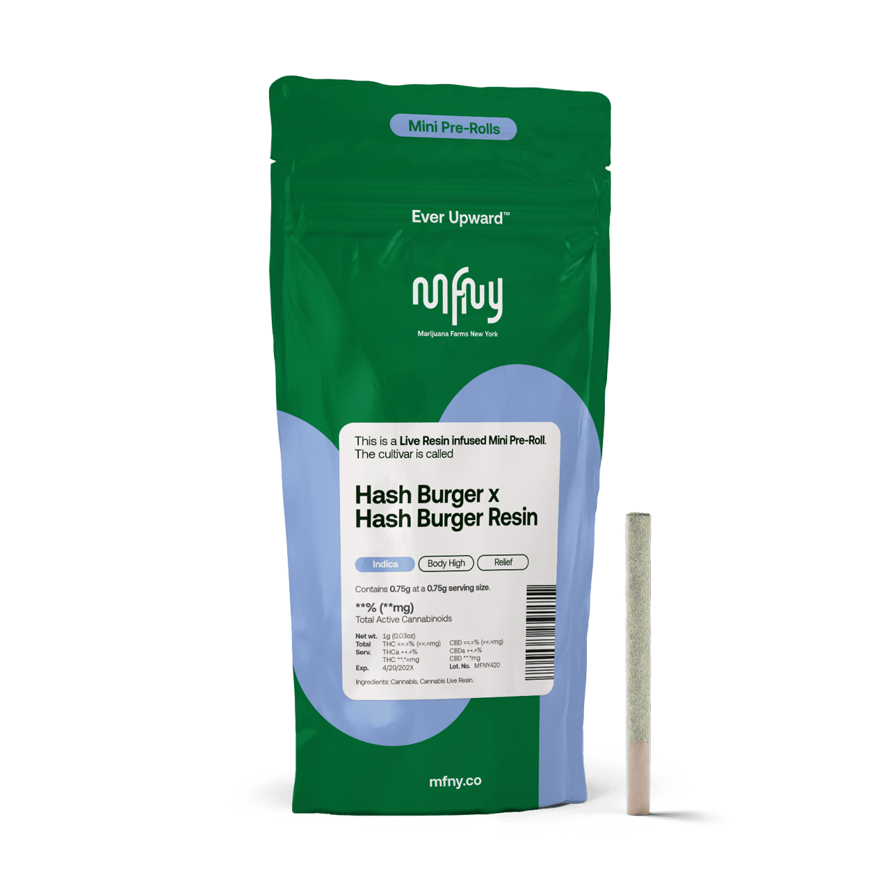 Hash Burger x Hash Burger Live Resin Infused Pre-Roll | .75g