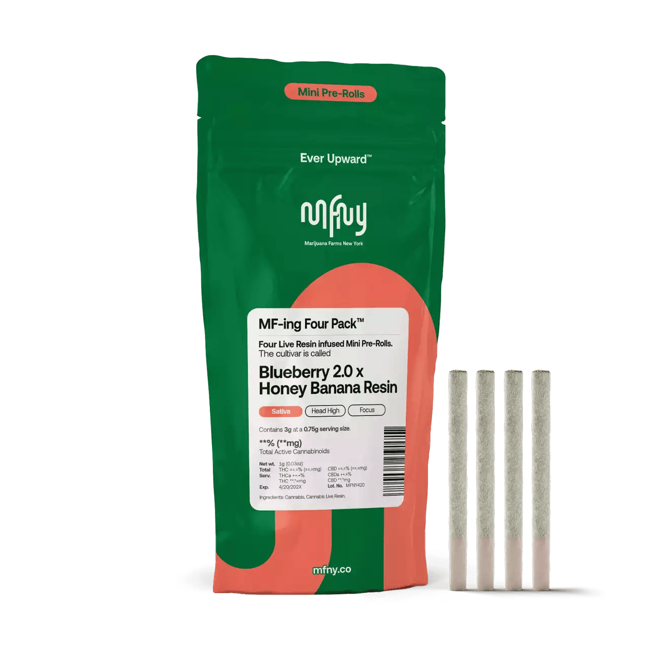 MFNY | Honey Banana x Honey Banana Live Resin Infused Pre-Roll | .75g | 4 pk