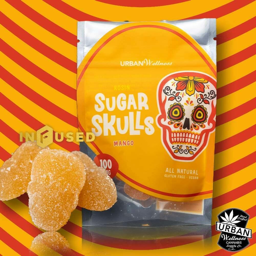 Rosin Sugar Skull - Mango | Urban Wellness - Gummies