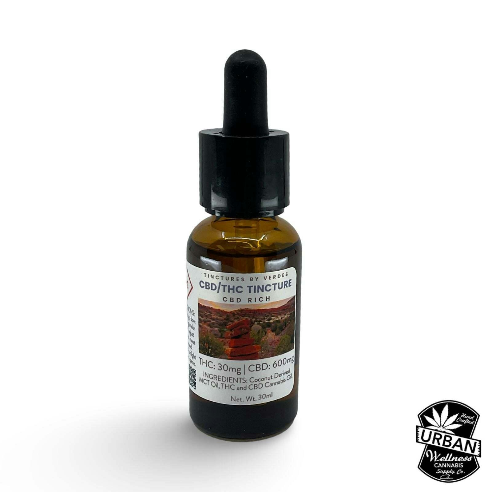 20:1 CBD:THC (600mg CBD/30mg THC) | The Verdes Foundation - Tincture