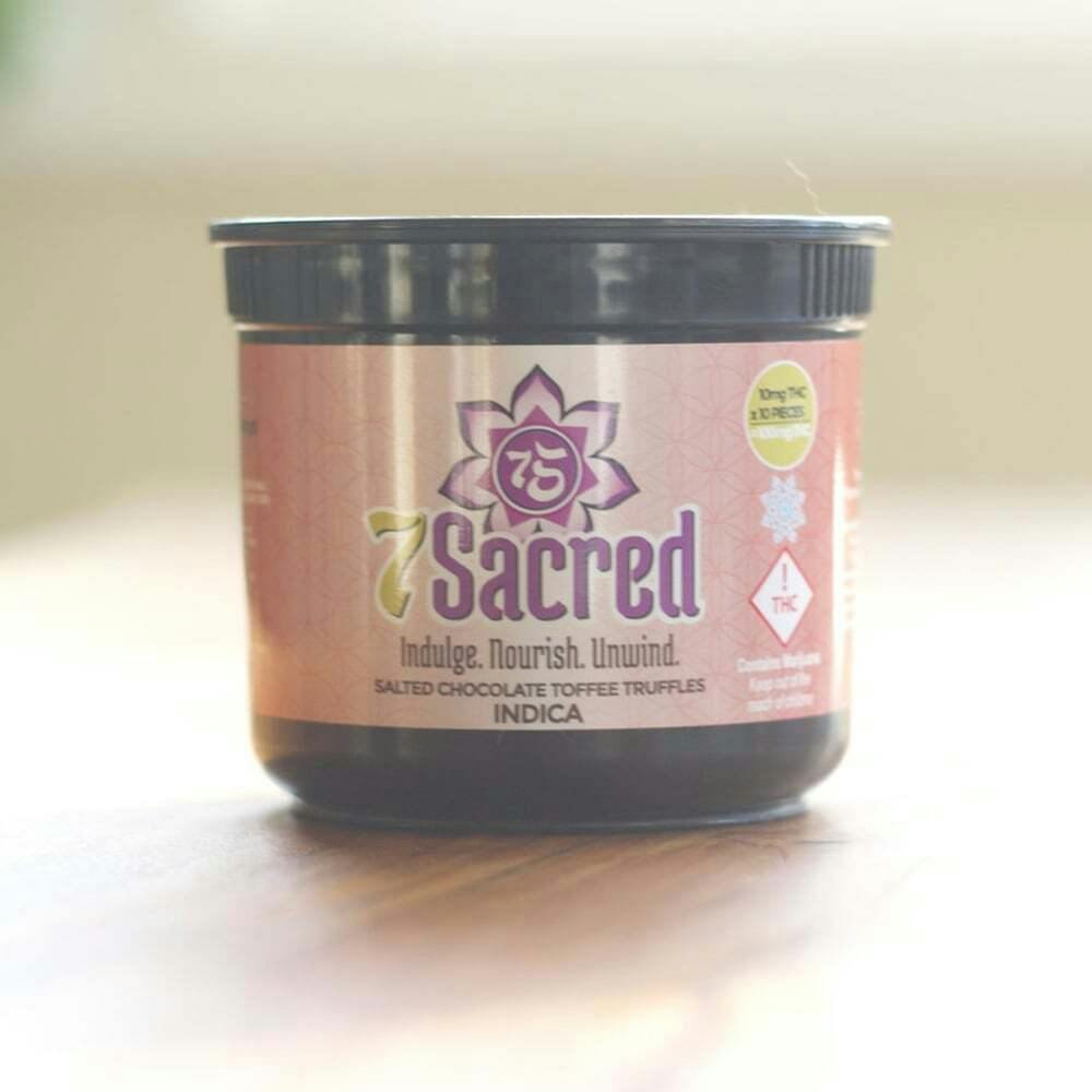 Salted Toffee - Indica (100mg) | 7 Sacred - Truffle
