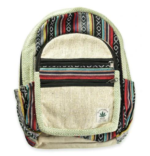 Himalayan Hemp Multi-Zipper Backpack