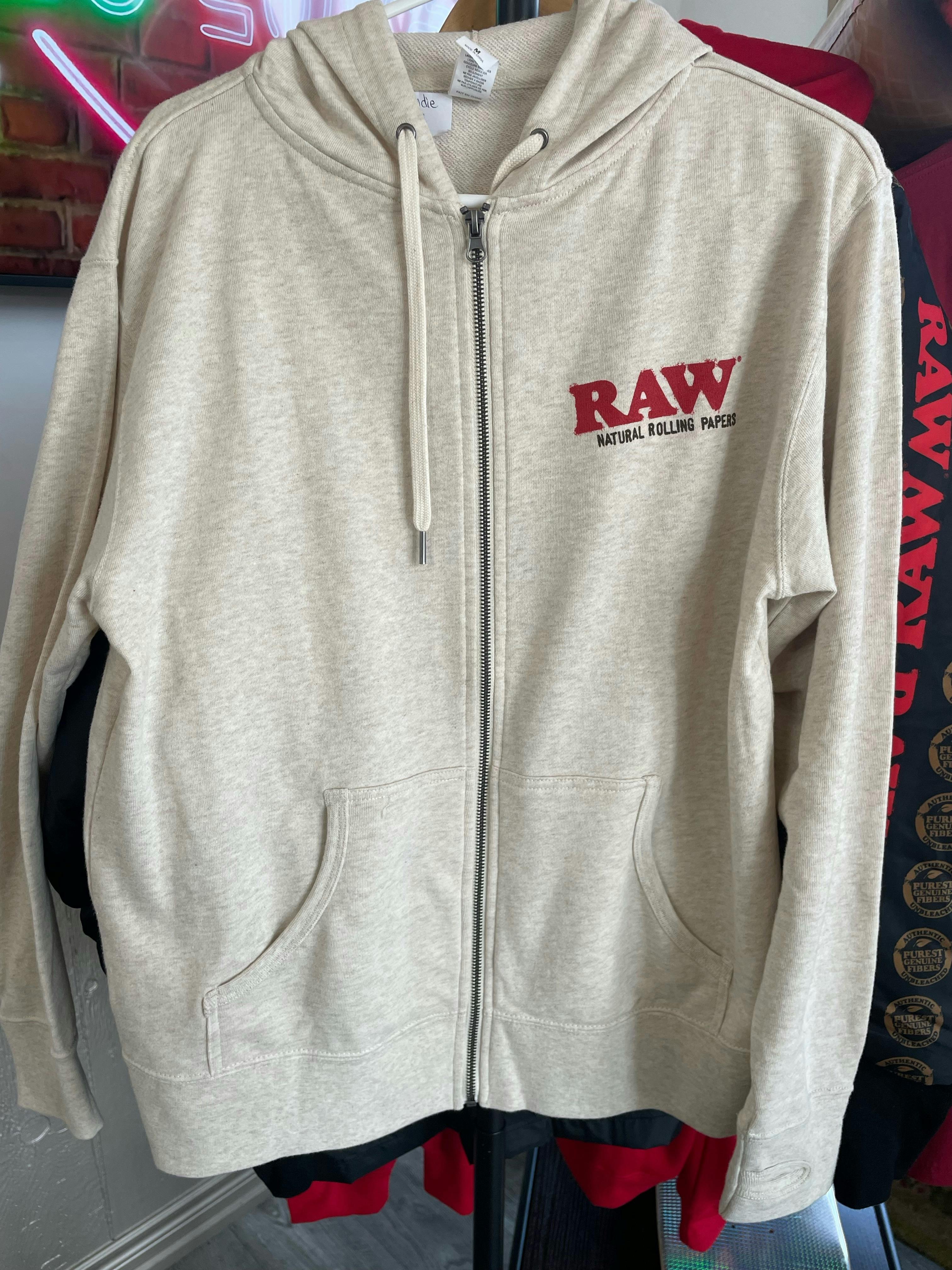 RAW - Oatmeal colour Hoodie - M