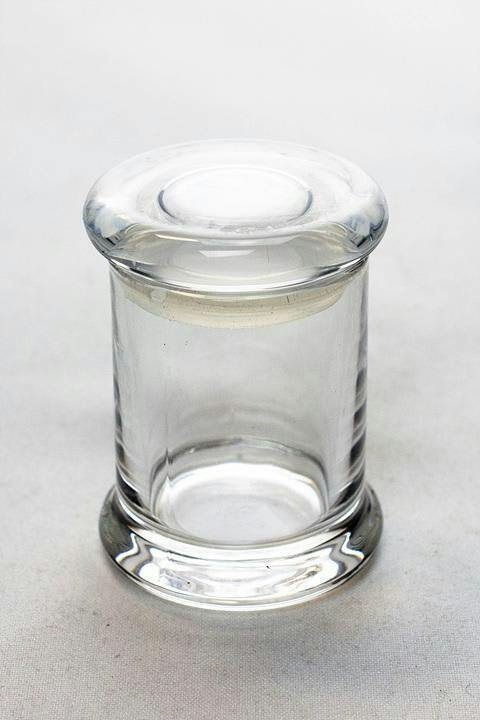3oz. CLEAR GLASS STORAGE