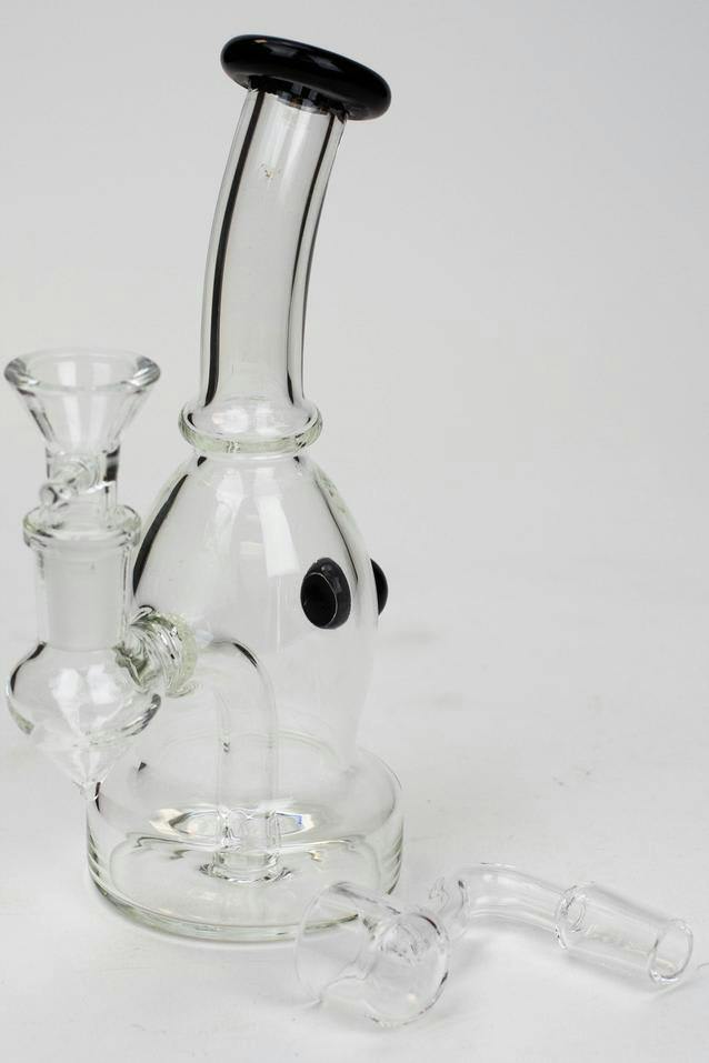ONE 7" 2-in-1 Fixed 3-Hole Stem Diffuser Bubbler - BLACK