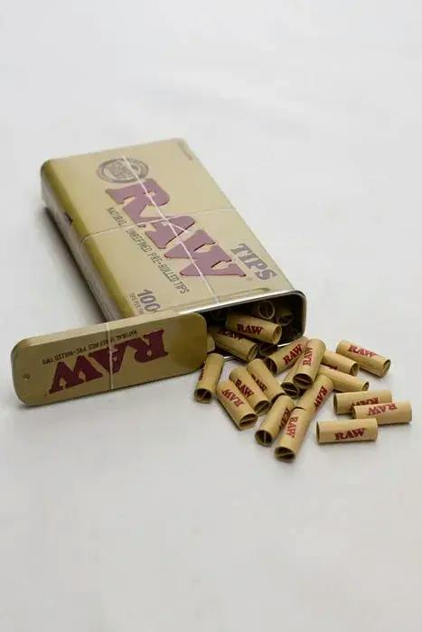 Raw pre-rolled filter tip tin case 100 - 1x