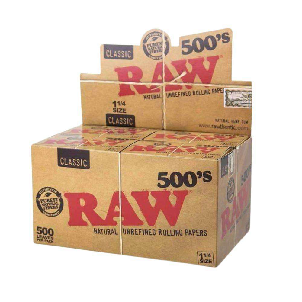 RAW Classic 500s 1 1/4 Rolling Papers - 1x