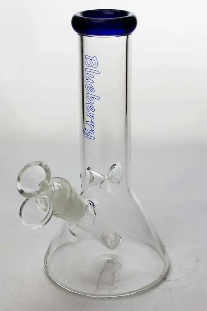 8" Blueberry glass beaker water bong