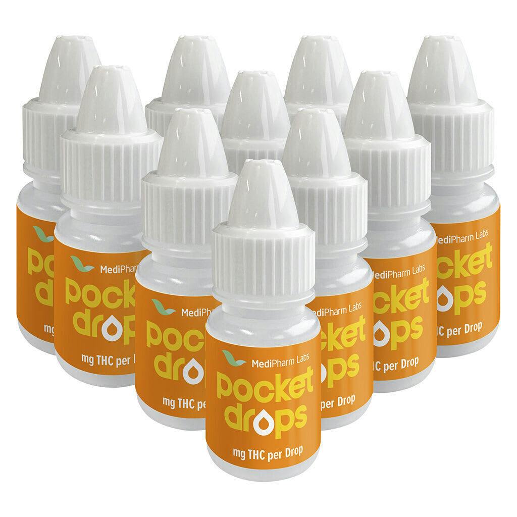 THC Pocket Drops 1000 (10 x 100mg) 35ml Oils